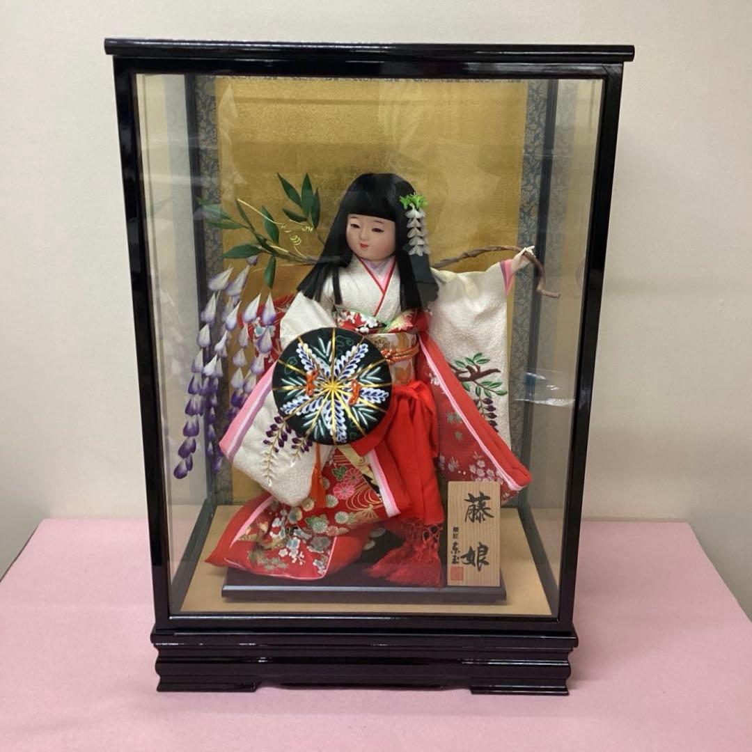 舞踊人形　藤娘　正絹