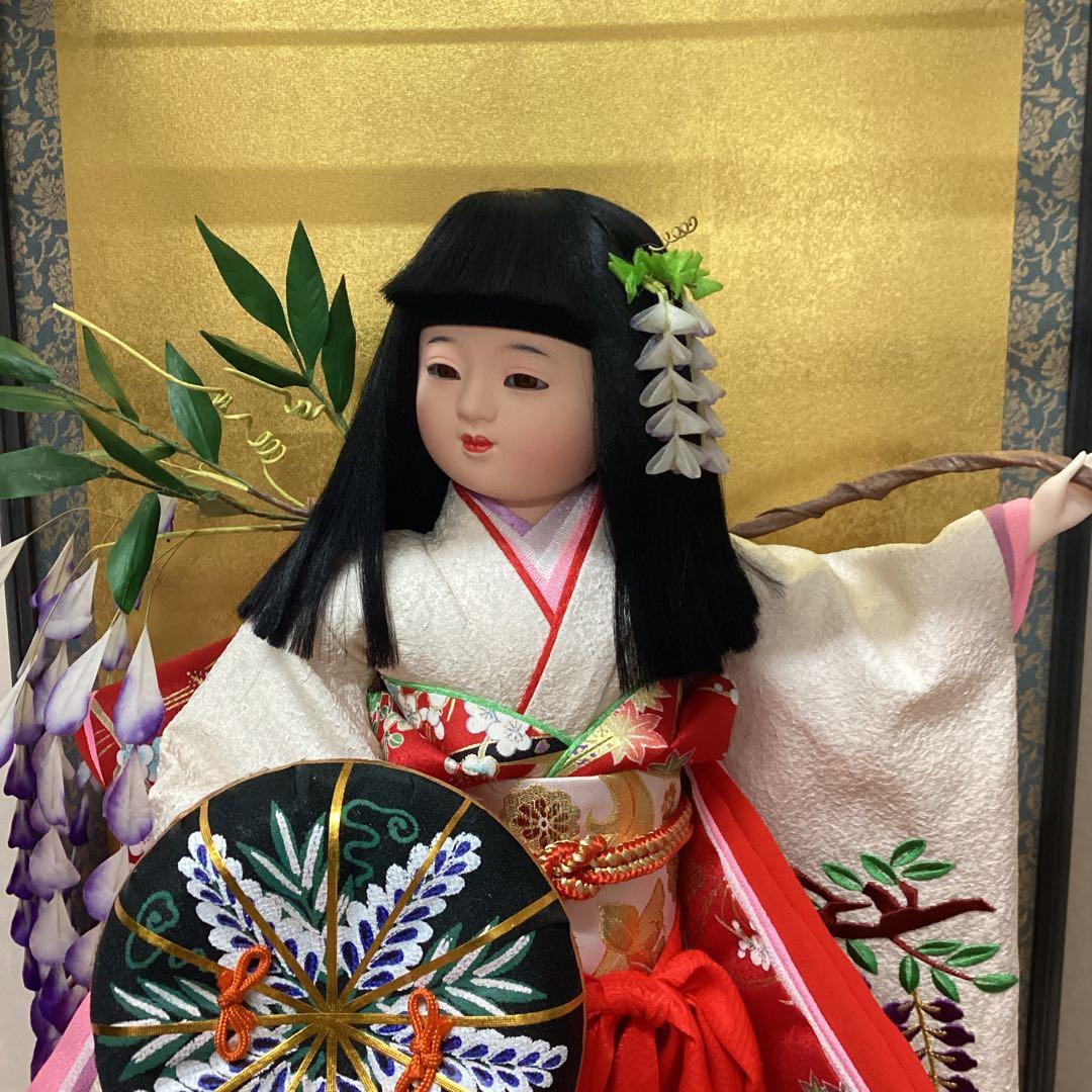 舞踊人形　藤娘　正絹