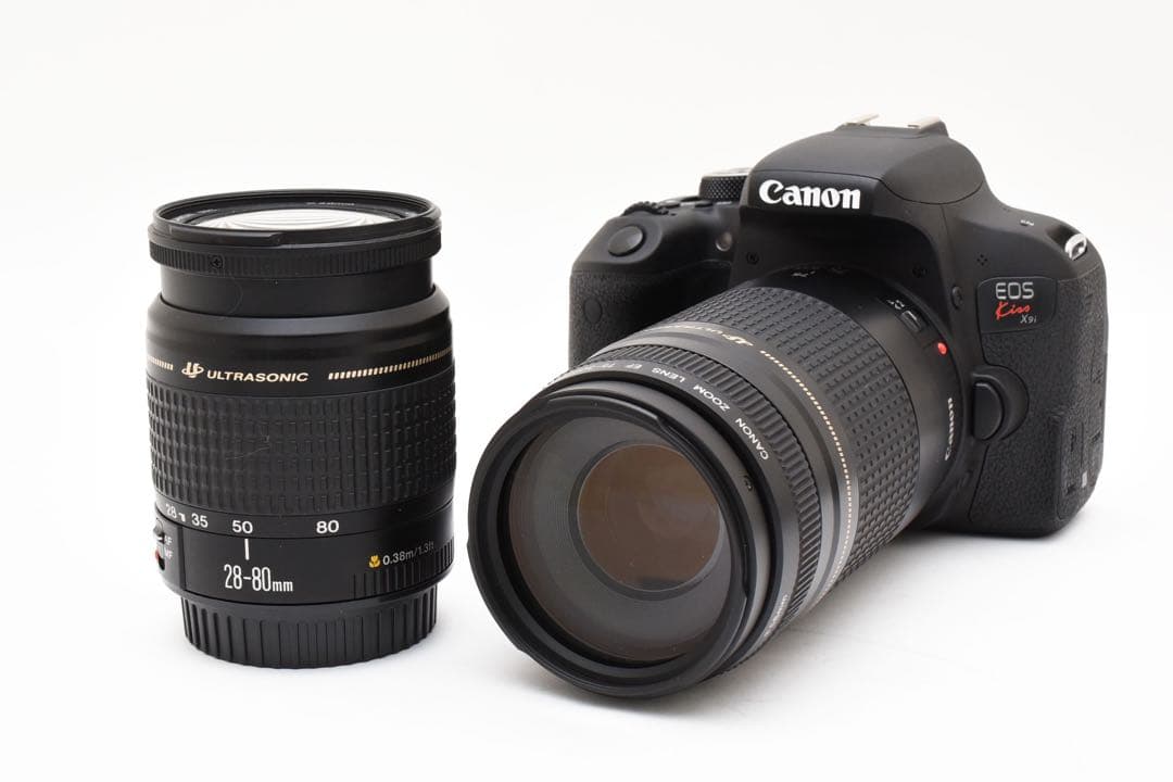 保証付き/CANON EOS Kiss X9i/標準&望遠ダブルレンズセット