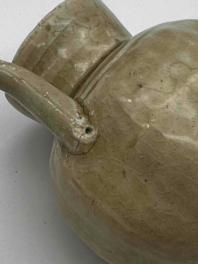 南宋時代　青磁　越州窯水注　執壺　茶壺　酒器　水滴　水指(F-105)