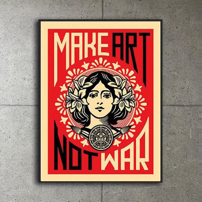 額装品/Art Not War 2005年/ポスター obey