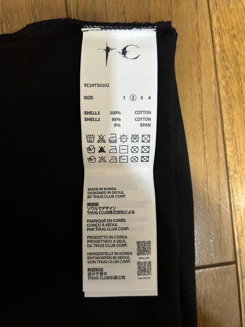 サグクラブ スリムロゴTシャツMサイズ ThugClub