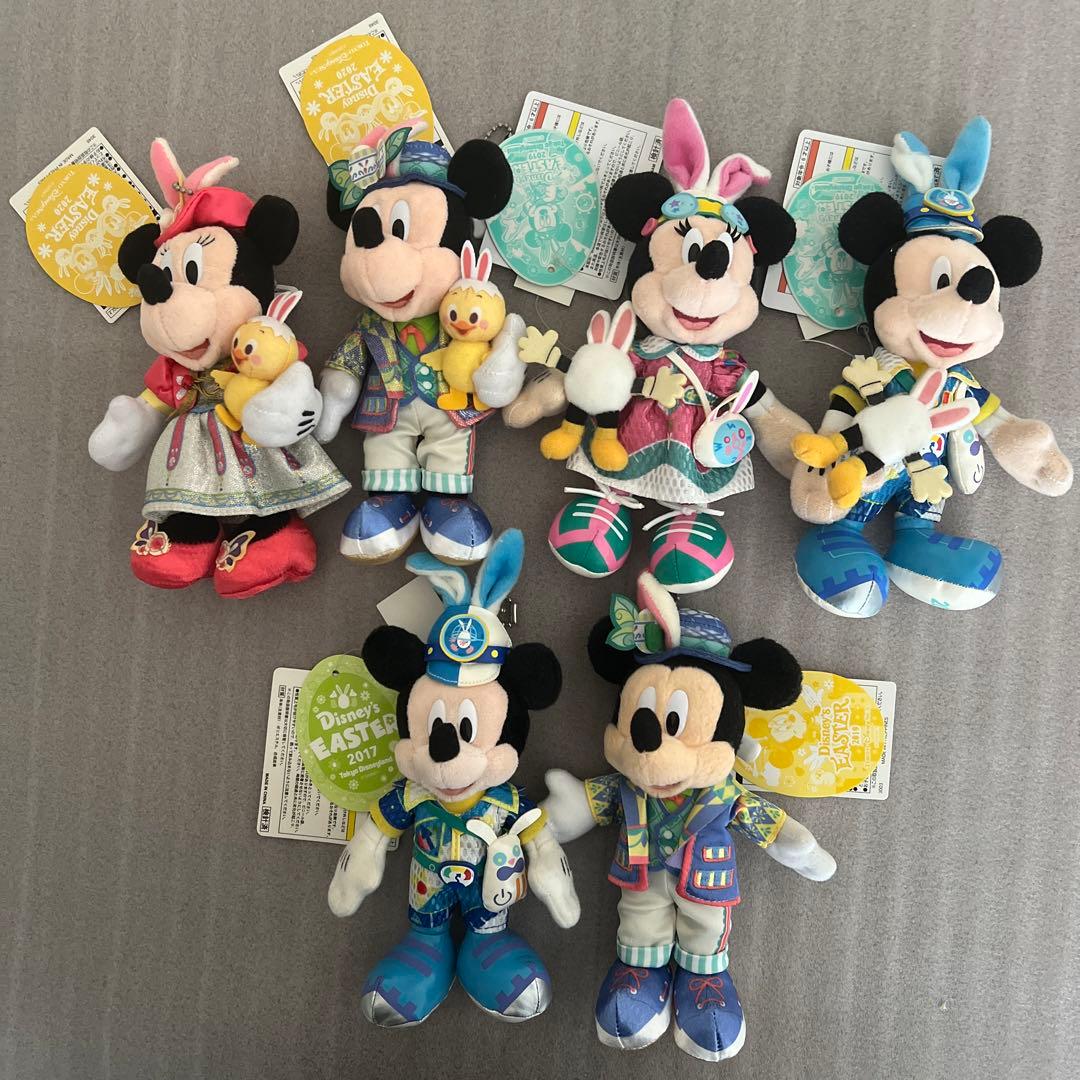 ディズニーリゾート　ミッキー　ミニー　ぬいぐるみバッジ