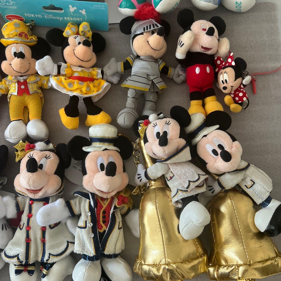 ディズニーリゾート　ミッキー　ミニー　ぬいぐるみバッジ