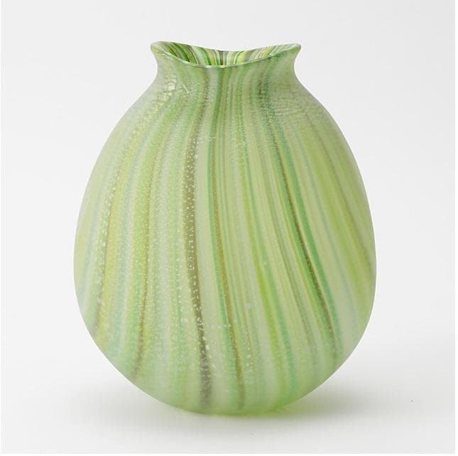 KAITO　安田泰三 花瓶 手吹花入 渦潮 希少 レア ガラス細工 ガラス