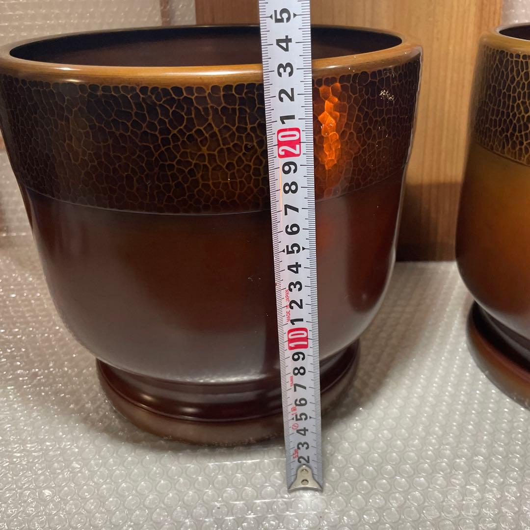 銅器手悟火鉢 壱対 昭和 レトロ 2点