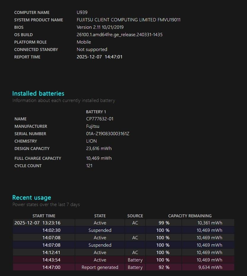 LIFEBOOK U939 富士通ノートパソコン メモリ8GB SSD256GB