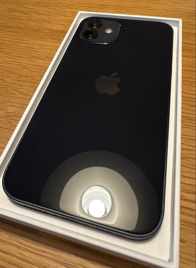 【美品】Apple iPhone12 ブラック64GB SIMフリー