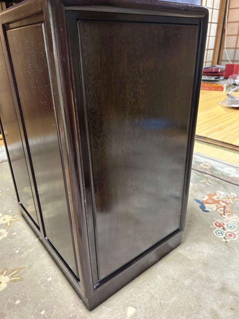 花と鳥の螺鈿木製タンス 5段