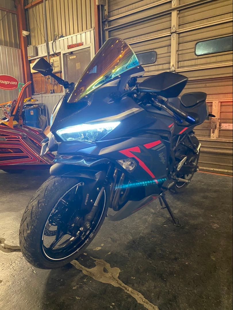 LED ヘッドライト kawasaki ZX25R 配線付き