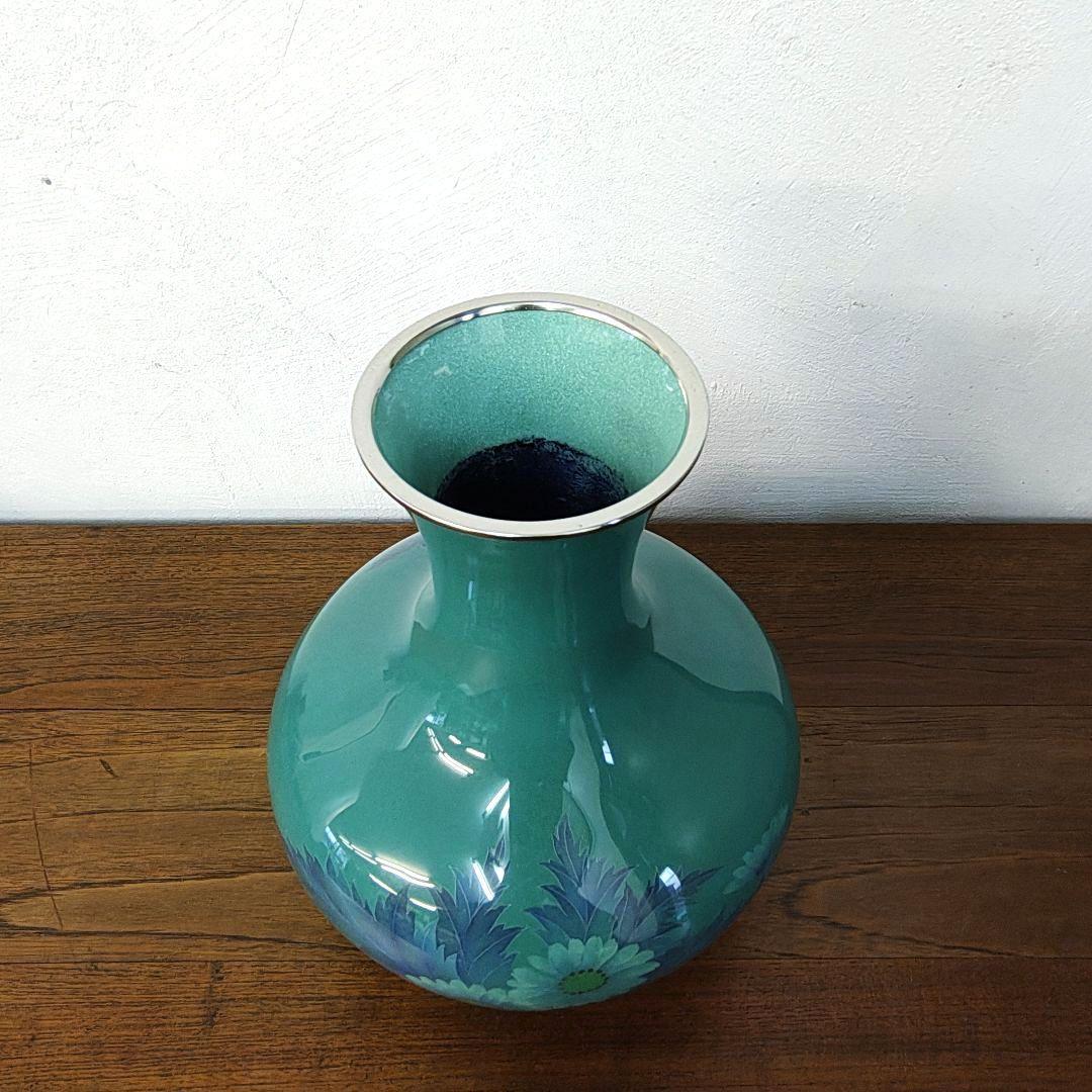 田村幸夫　尾張七宝　花瓶