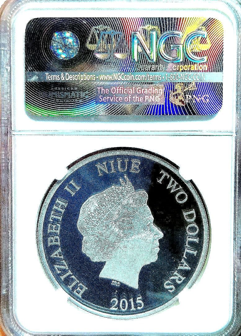 ngc　ミニーとミッキー ディズニー PF 70 DCAM 　限定品 銀貨