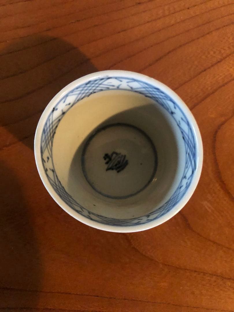 古伊万里矢羽根文そば猪口5客