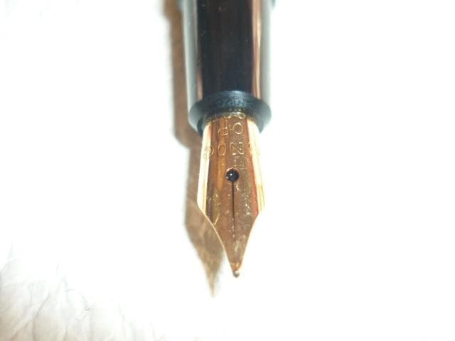 未使用近い1960年代 フランス製◆ユニック14金14K透かし装飾 ペン先18K