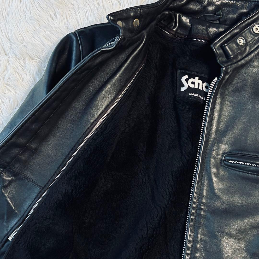 Schott ショット 641 ライナー付き シングルライダースジャケット 34