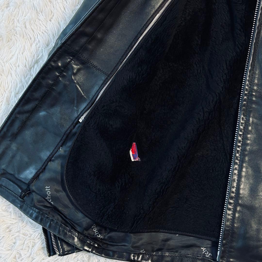 Schott ショット 641 ライナー付き シングルライダースジャケット 34