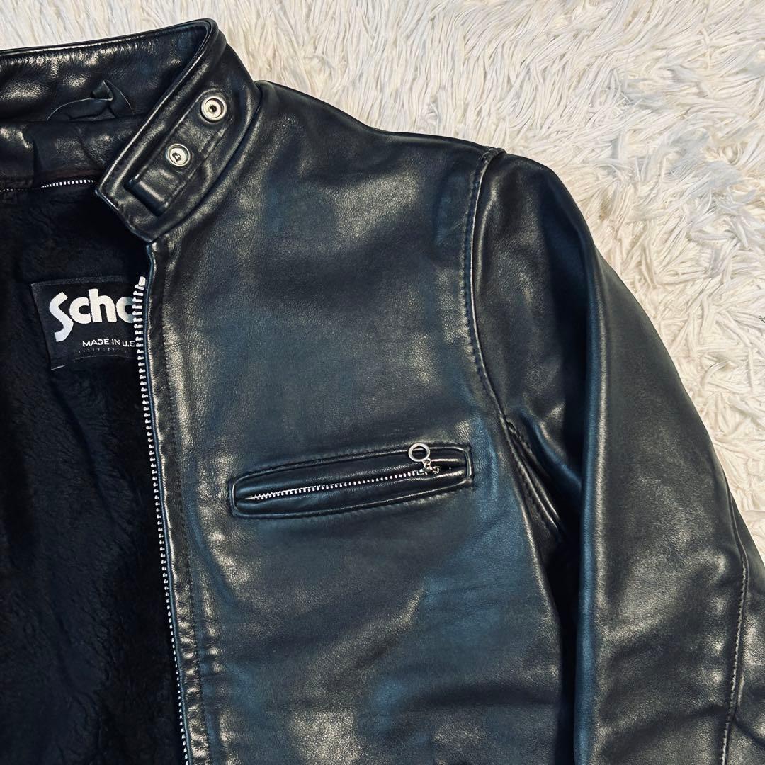 Schott ショット 641 ライナー付き シングルライダースジャケット 34