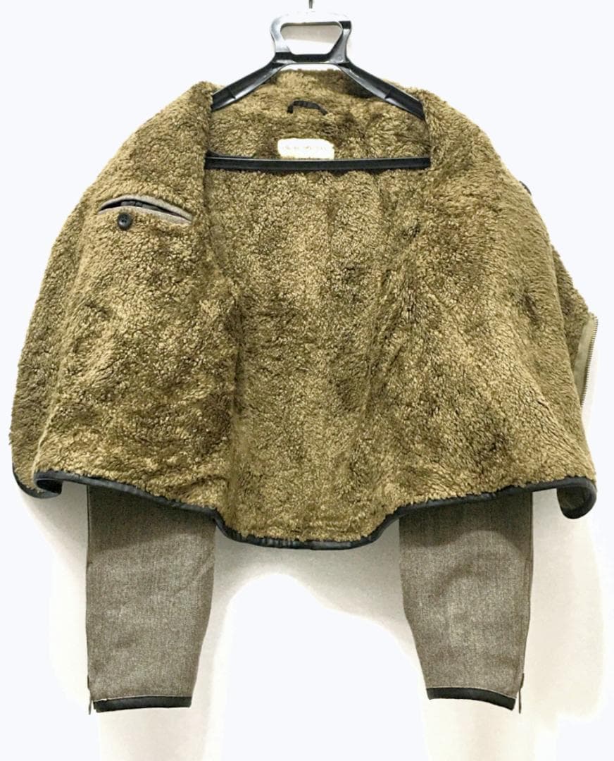 [未使用]エンポリオアルマーニ 総裏ファー ブルゾン 46[正規品]