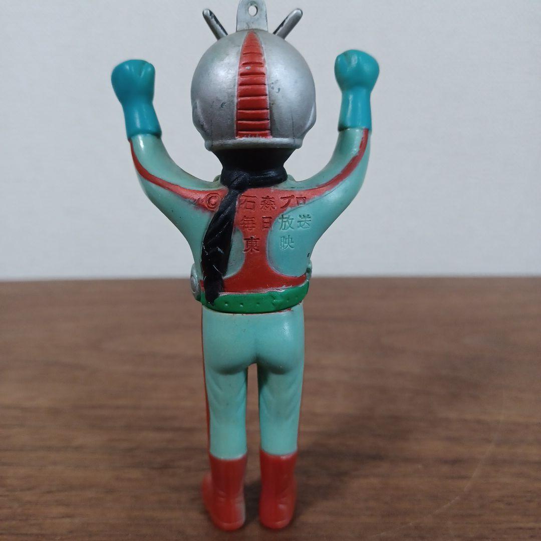 当時もの　ポピー製　仮面ライダー５種　希少ソフビペンダントトップ （チェーン無）