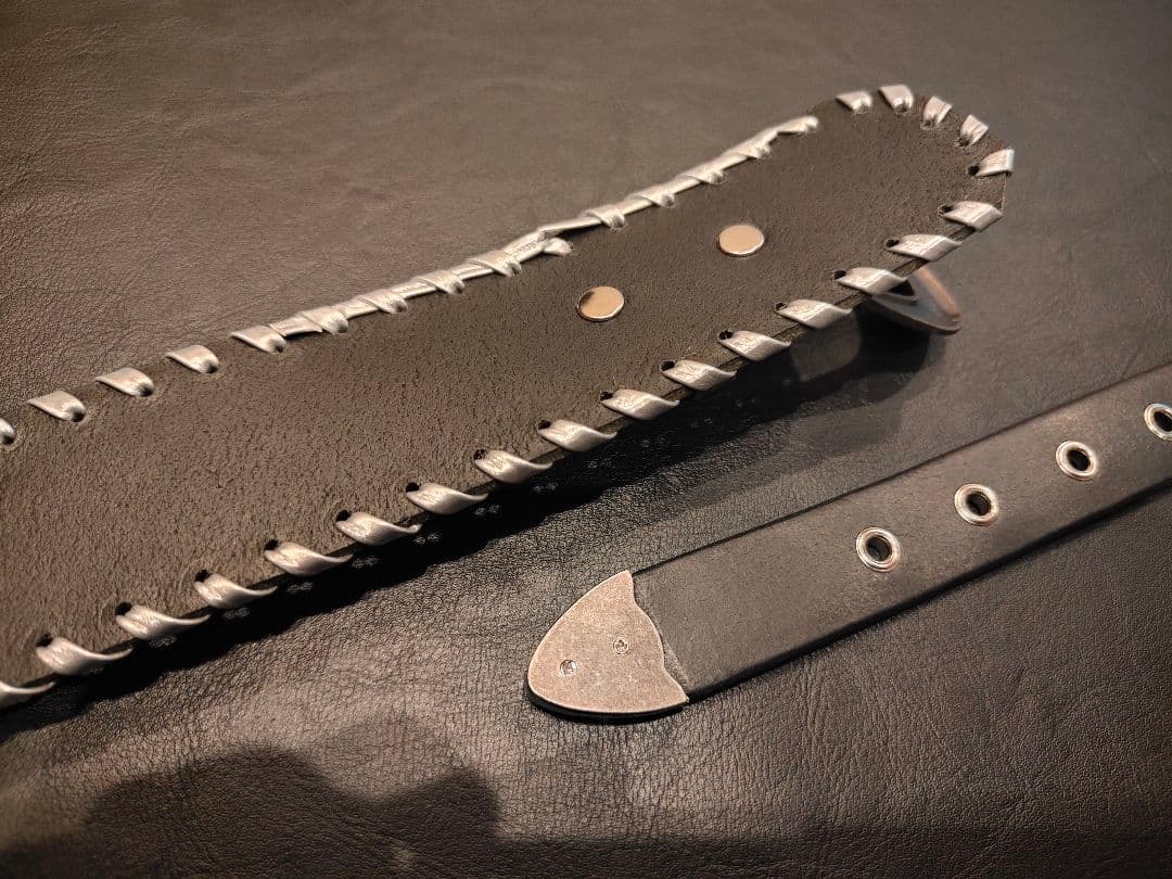 ギターストラップ　本革3mm厚　117〜130cm　ウエスタンバックル