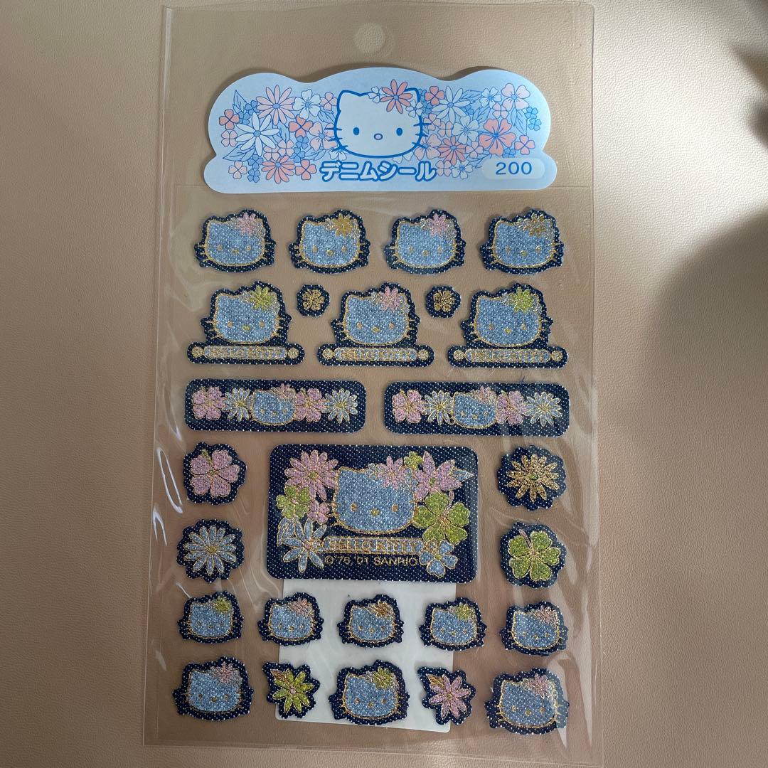激レア　平成レトロ　キティ　デニムシール　当時物