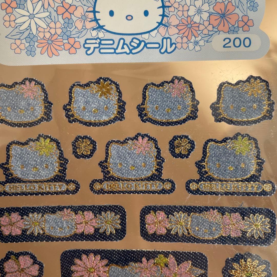 激レア　平成レトロ　キティ　デニムシール　当時物