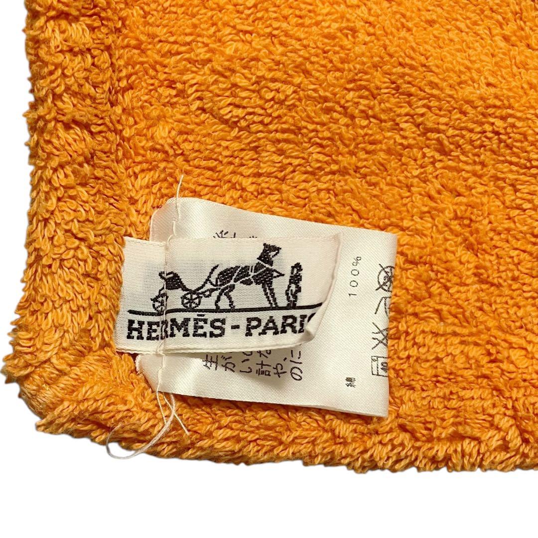⭐️美品⭐️ エルメス ビーチタオル ヨット 船 オレンジ マット