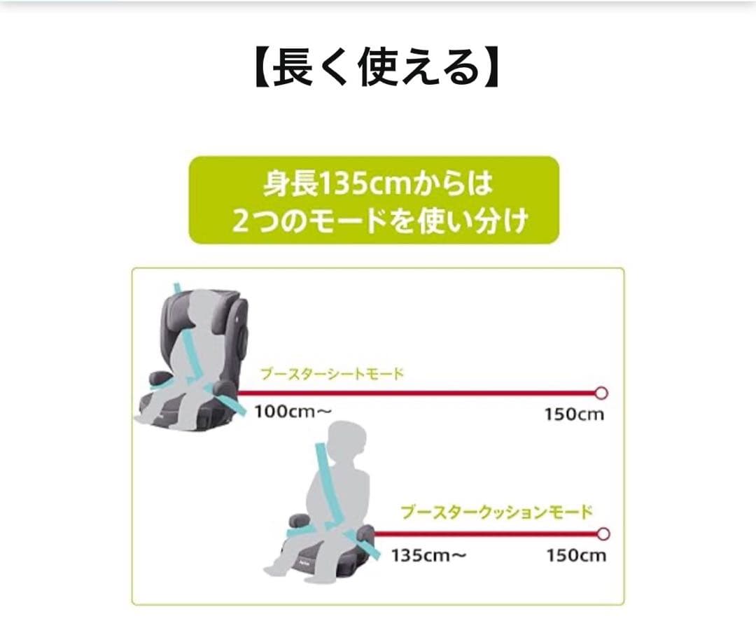 Aprica ジュニアシート ライトクルー AB