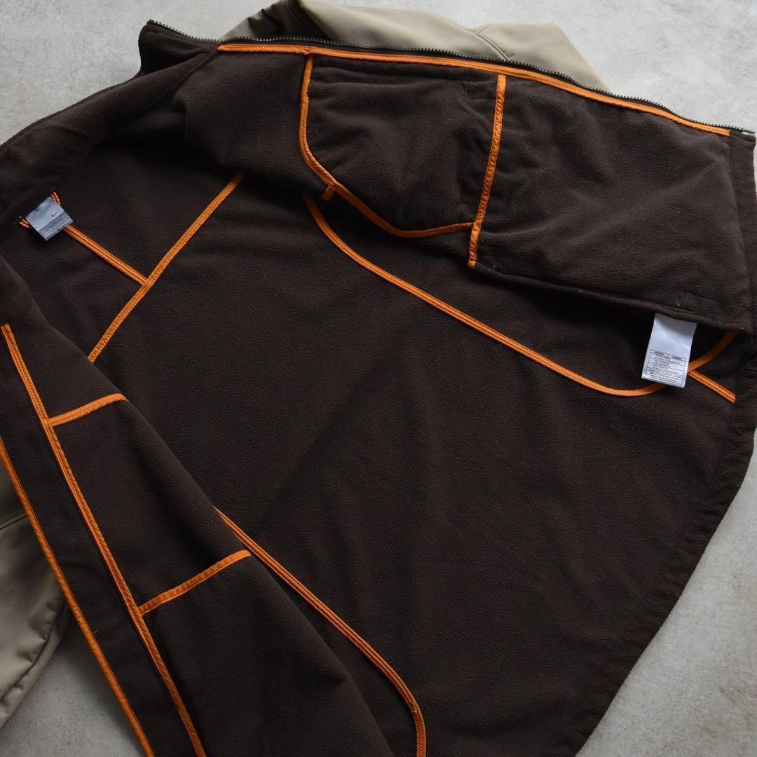 00s ナイキ NIKE ソフトシェルジャケット テック ベージュ白 S