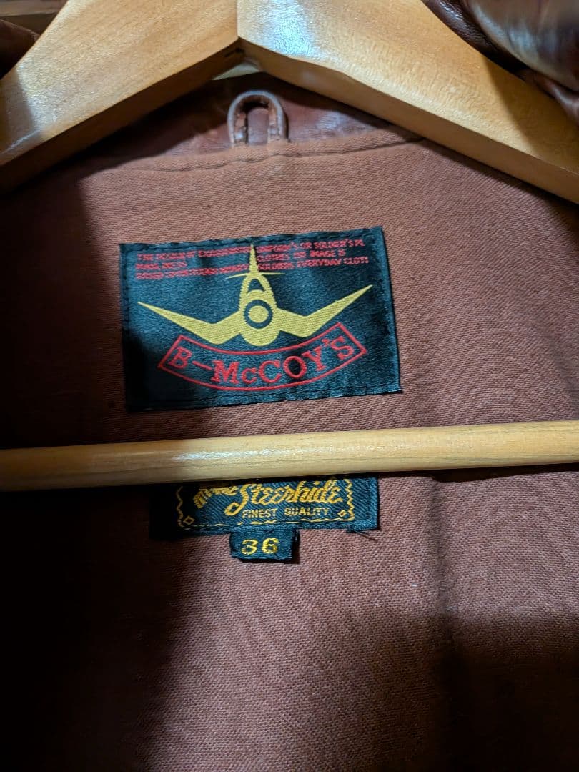 B-McCOY'S レザージャケット激渋です