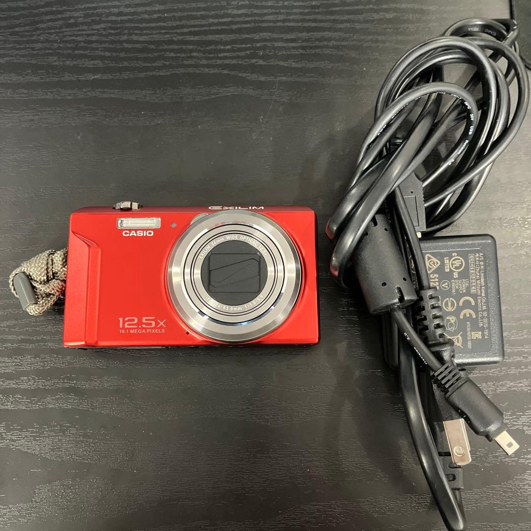 CASIO EXILIM 赤 16.1メガピクセル コンパクトデジタルカメラ