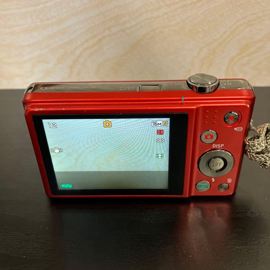 CASIO EXILIM 赤 16.1メガピクセル コンパクトデジタルカメラ