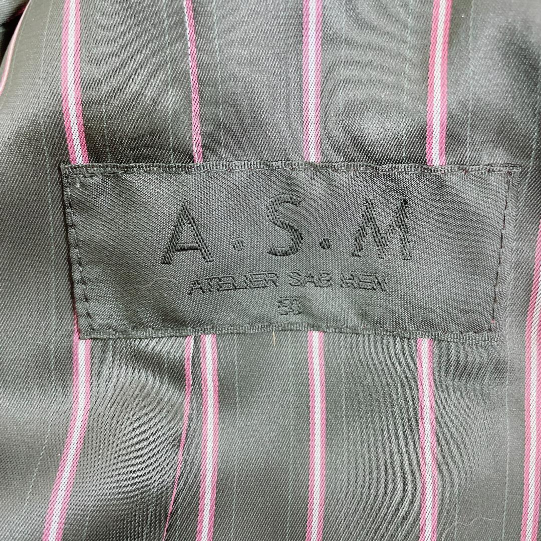 A.S.M ファー レザーシングルライダースジャケット バーガンディ y2k M