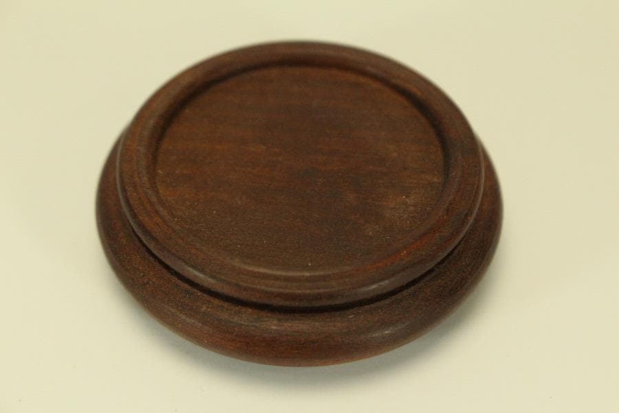 文房具 朱泥 魚紋 筆洗 匙 台付(LC981)