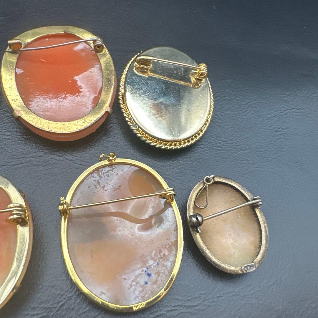 【vintage】カメオ　ブローチ　まとめ売り　11点　2wayあり