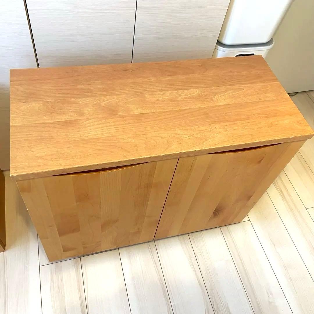 送料込み！あたたかみのあるローボード　アルダー材