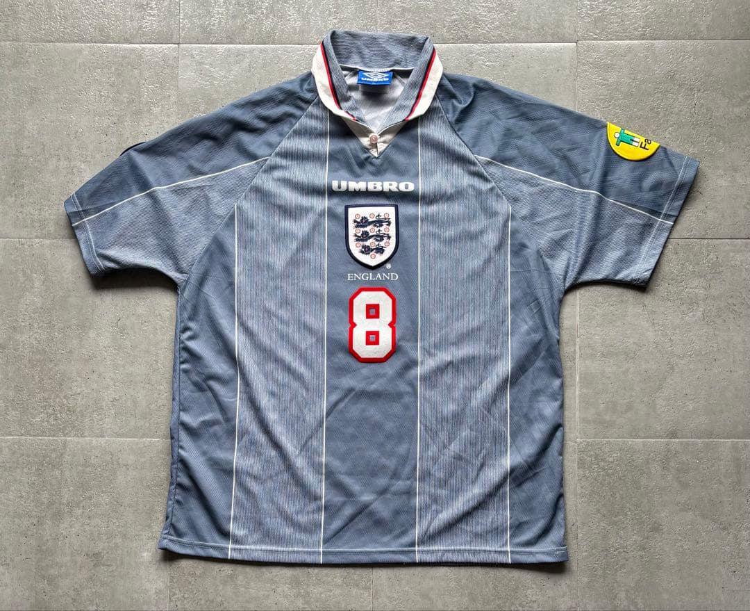 95-96 ガス　イングランド代表　アンブロ　アウェイユニフォーム　正規品