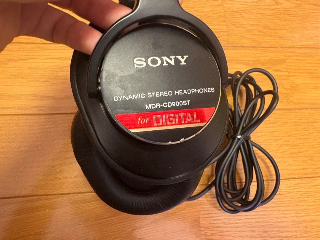 SONY MDR-CD900ST 有線ヘッドホン　変換つき