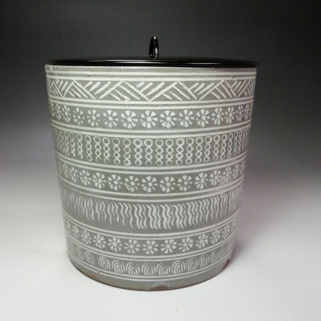 Ｓ６４０　水指　『三島』『一重口』『山本太仙作』　共箱　茶道具