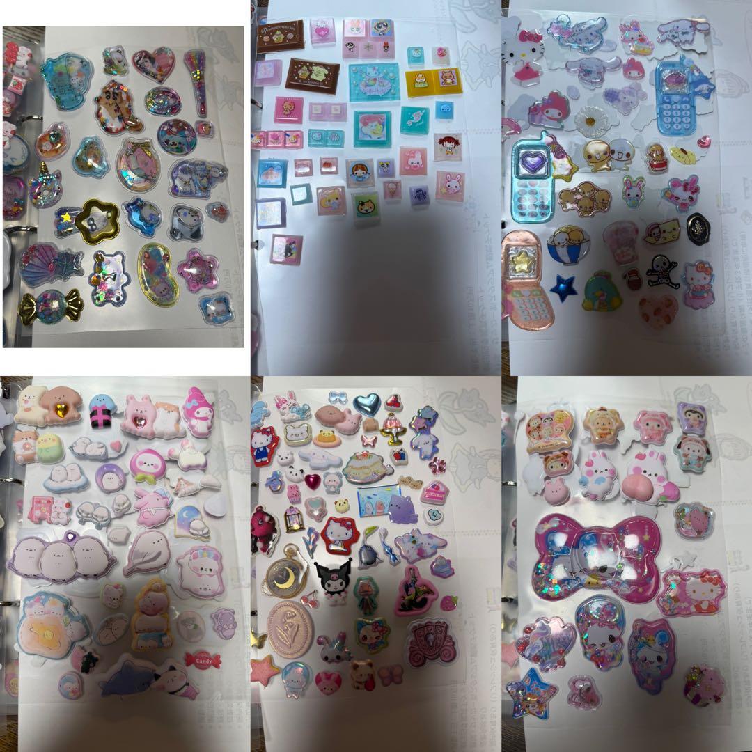 シール帳完成品 ボンボンドロップ ウォーターシール おはじき タイル 3冊セット