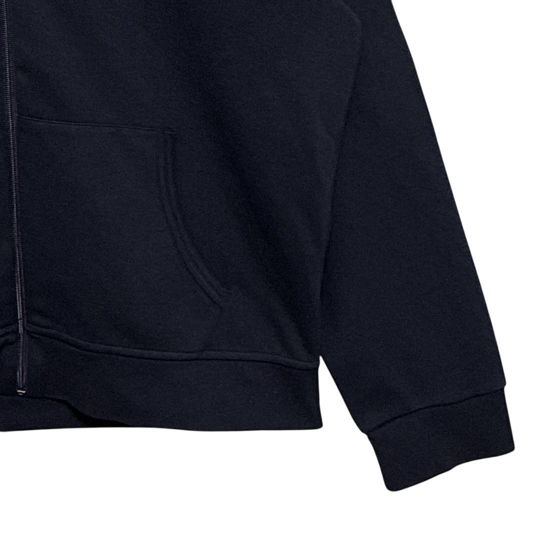 【美品】 ポロラルフローレン パーカー ジップアップ 紺色 刺繍ロゴ 2XL相当