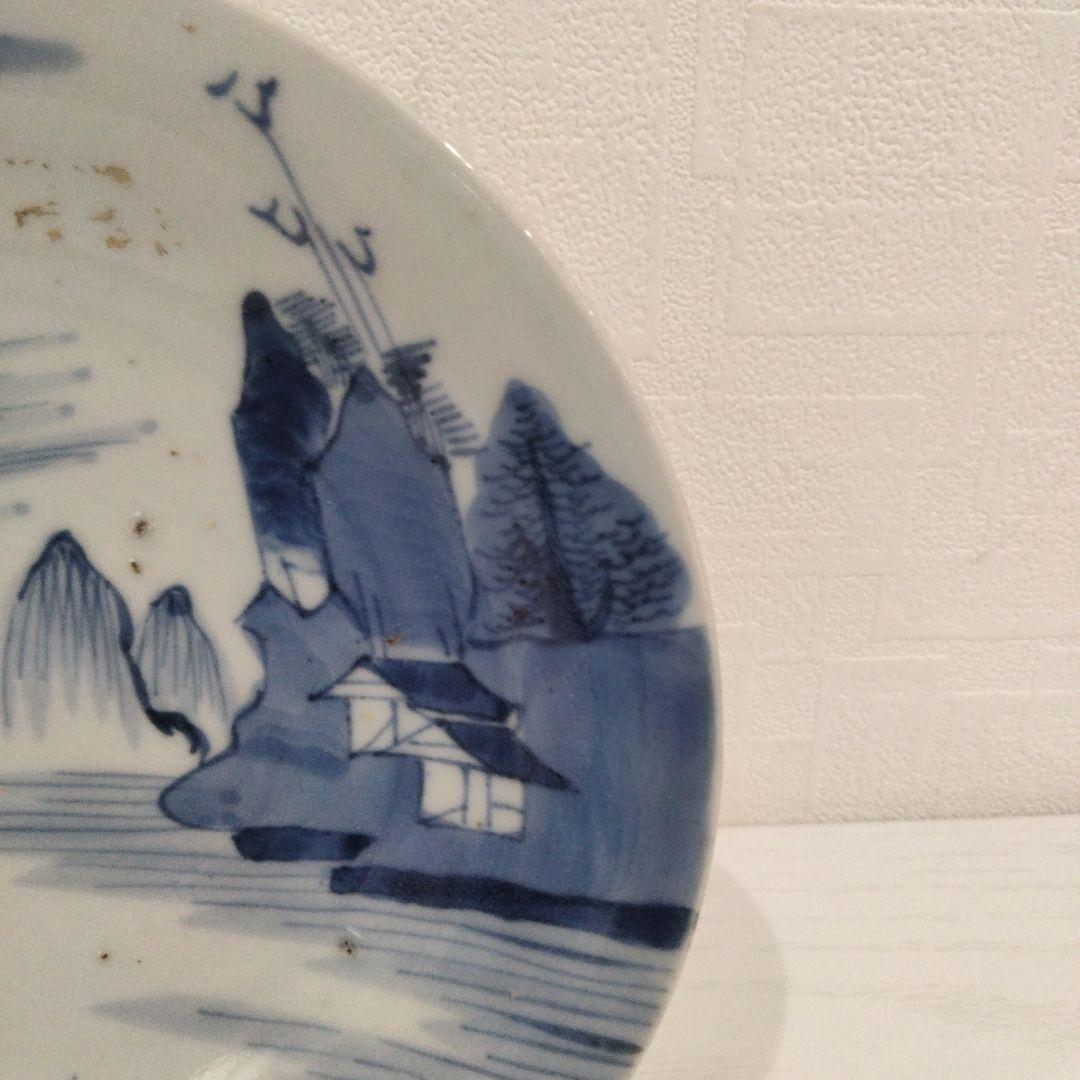 時代古作品　中国　古染付　皿　E