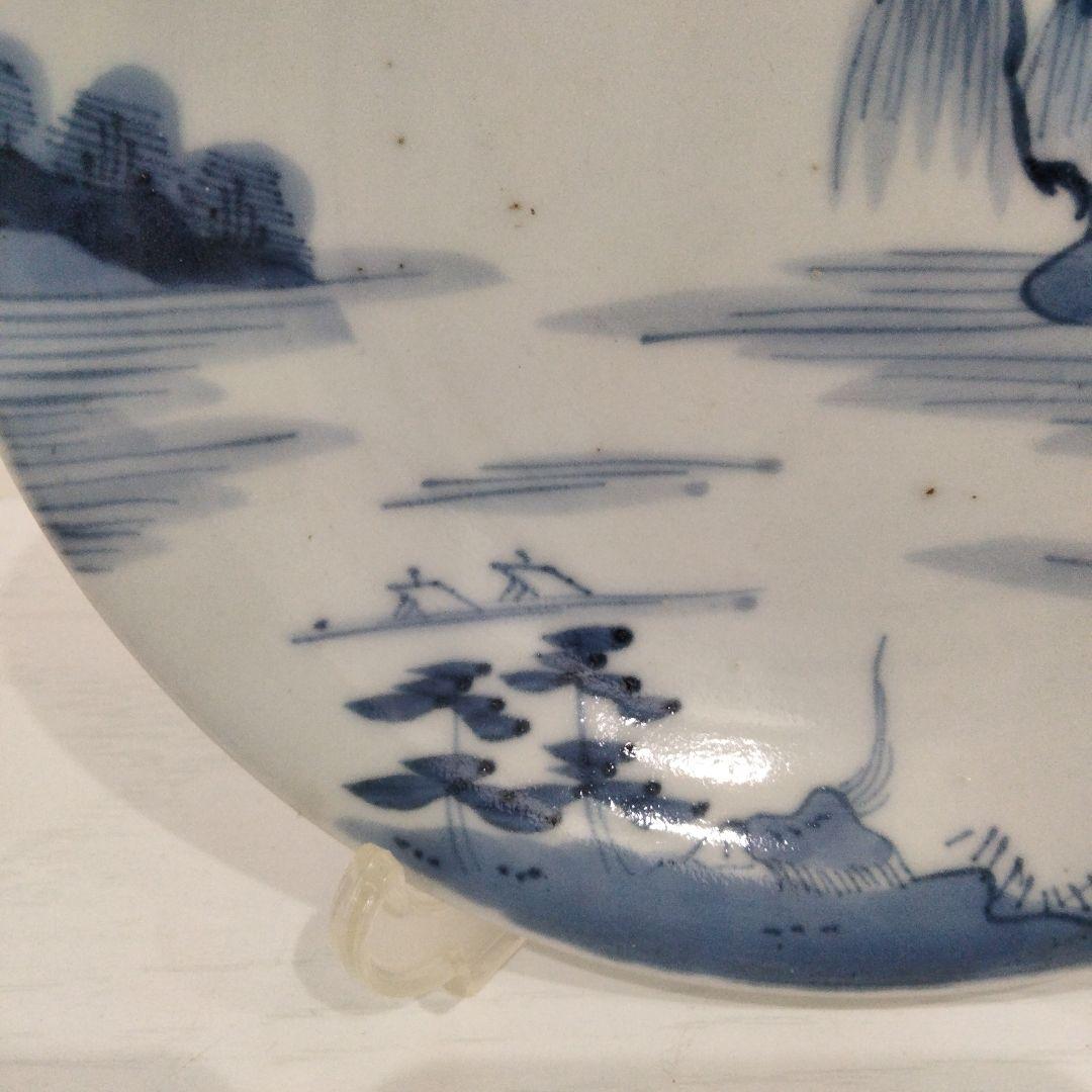 時代古作品　中国　古染付　皿　E