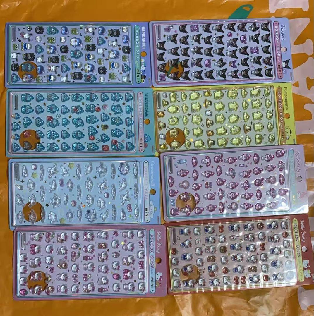 【国内正規品】 ボンボンドロップシール ミニ サンリオ 8種セット 新品未開封