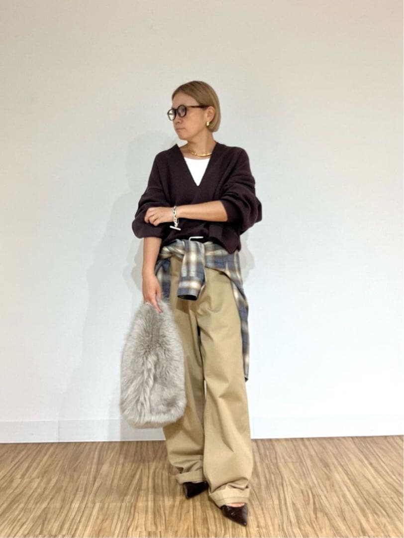 【美品】2025 WhimGazetteバイオ加工チノパンツ