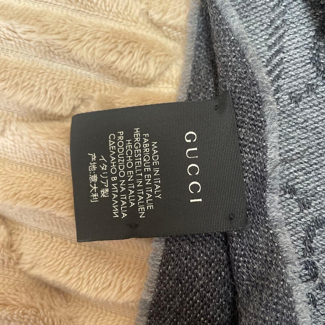 GUCCI GGパターン マフラー グレー
