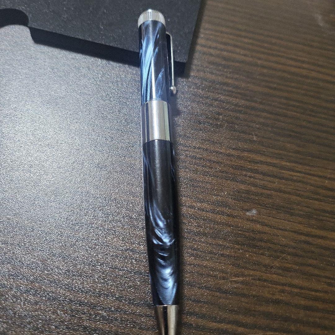 ロメオNo.3　ボールペン　イタリアンブルー　太軸