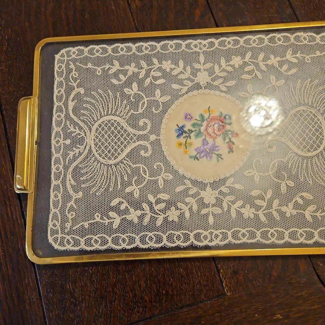 訳あり　イギリスプチポワンドレッシングトレイ