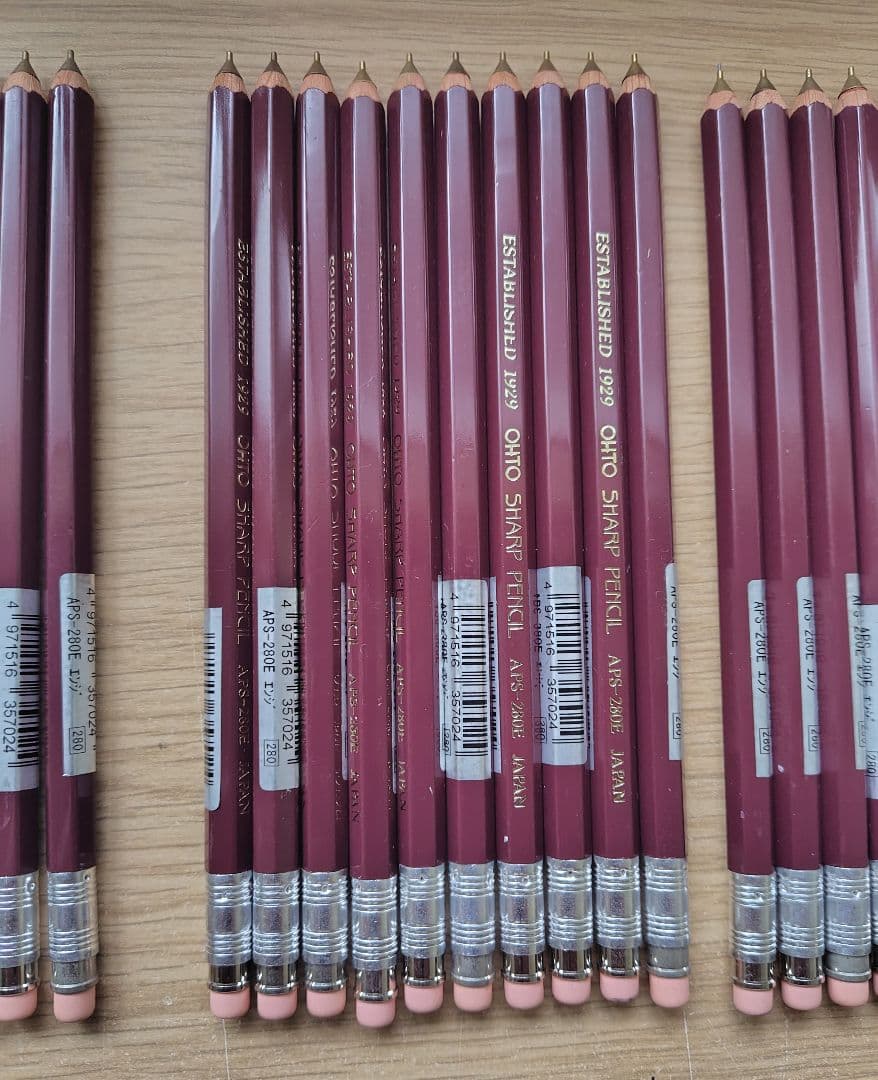 木製鉛筆型シャープペン81本セット