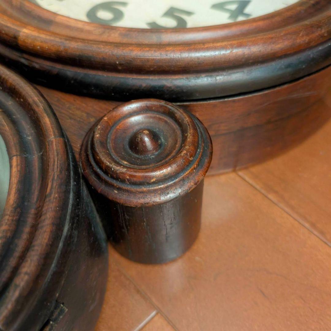 古時計　アンティーク掛時計　ダルマ掛時計 四つ丸　イングラハム　ゼンマイ掛時計